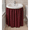 Burgundy, variant on Dependable Industries Bathroom Utility Room Fabric Sink Skirt Diamond Stitch 100% Waterproof Black