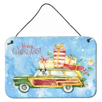 Merry Christmas Dalmatian Wall or Door Hanging Prints