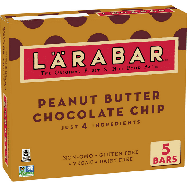 Larabar, Gluten Free Bar, Peanut Butter Chocolate Chip, Vegan, 8 oz