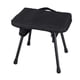 thumbnail image 5 of Taburete de camping, taburete plegable con bolsa, reposapiés, taburete plegable portátil Negro, 5 of 8