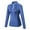 Blue, variant on Women Zipper Long Sleeve Sports Tops Fitness Yoga Training Quick-Drying Clothes
