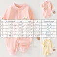 thumbnail image 3 of YDFCWX Baby Clothes Colorful Printed Crewneck Long Sleeve Bodysuit Casual Fall Romper Unisex Outfit Blue,0-3 Months, 3 of 8