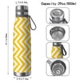 thumbnail image 3 of Modern 29oz Stainless Steel Insulated Thermos with Tea Filter, 360° Printed Travel Bottle, Leakproof BPA-Free Flask with Anti-Slip Base, 304 Inner & 201 Outer, Vacuum Cup, 3 of 6