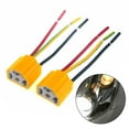 thumbnail image 3 of 2X H4 9003 HB2 Female Pigtail Headlight Connector Plug Adapter Socket, 3 of 9