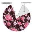 thumbnail image 2 of Sikiie Rose Flowers 30-48 inches {designName} Print Christmas Tree Skirt Snowman Xmas Tree Skirt with Edge Christmas Decorations for Holiday Party36", 2 of 7