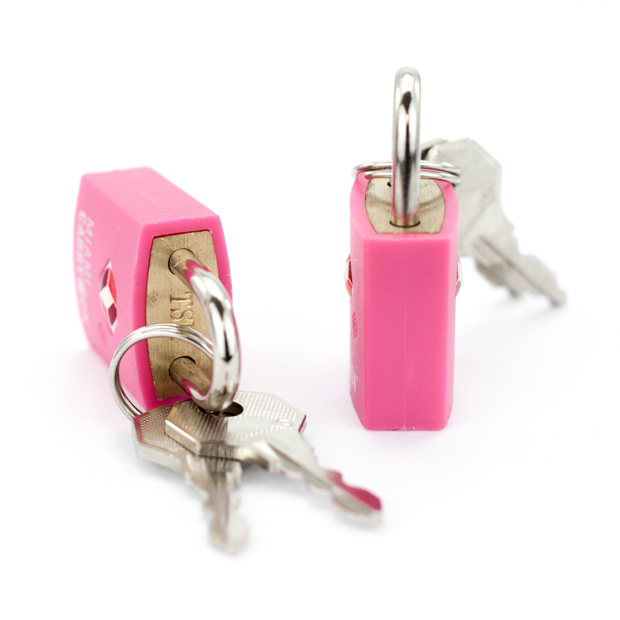 Miami CarryOn TSA Approved Padlock - TSA Keyed Luggage Lock - Pink