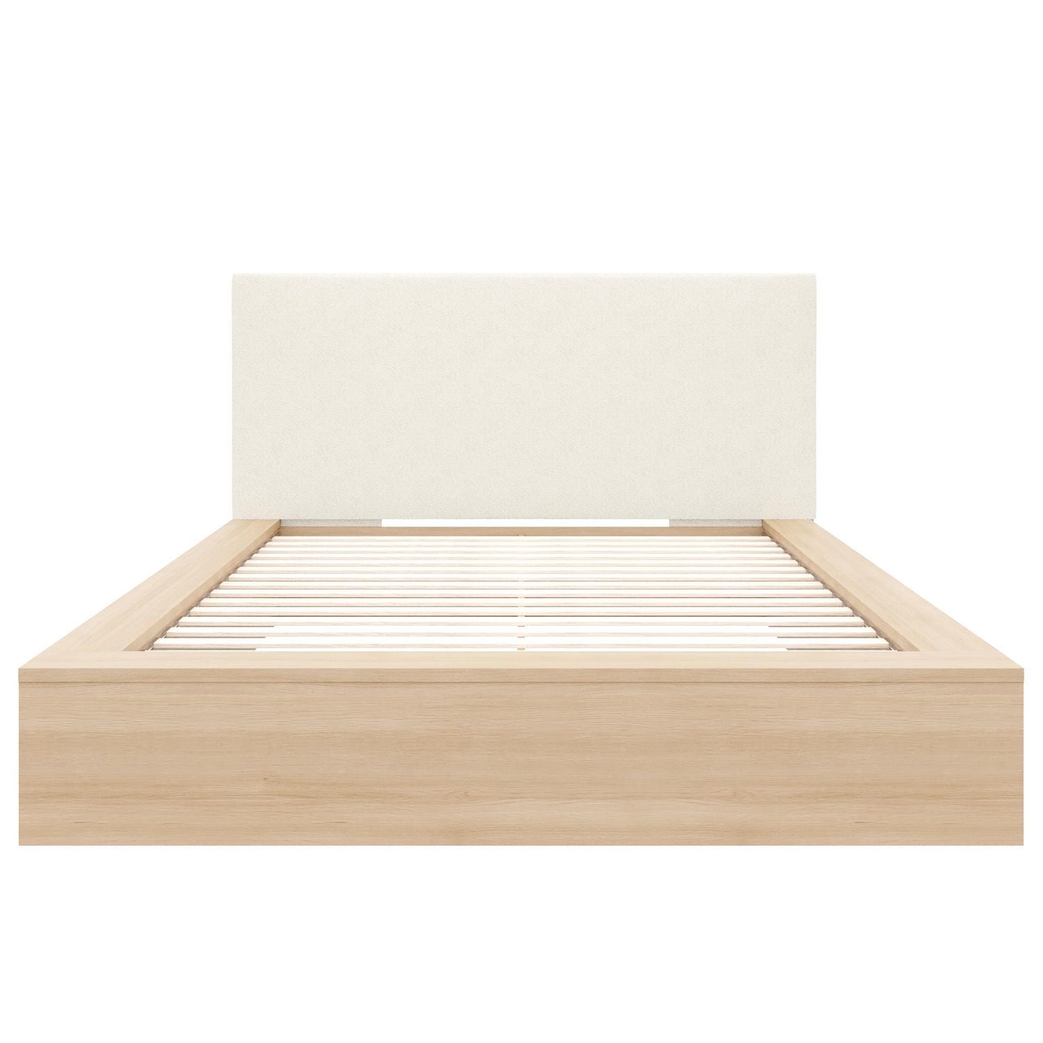 Jane Queen Size Platform Bed with Upholstered Headboard