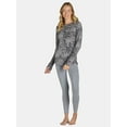 thumbnail image 2 of ClimateRight by Cuddl Duds Women's Warm Stretch Fleece Long Sleeve Crew Neck Thermal Base Layer Top, Sizes XS to 4X, 2 of 5
