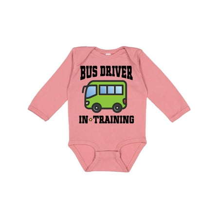 

Inktastic Bus Driver in Training Gift Baby Boy Long Sleeve Bodysuit