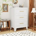 thumbnail image 3 of Erosoei Modern Metal Nightstand 3 Drawer Dresser for Bedroom, 3 of 6