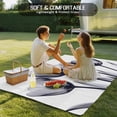 thumbnail image 4 of Outdoor Rug 5x8 ft Gray Tulip Floral Waterproof Outdoor Patio Rug Mat Non Slip Outside Area Rugs Carpet for RV,Camping,Porch,Deck,Pool,Balconybackyard,Watercolor Flowers, 4 of 9