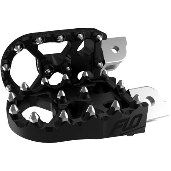Flo Motorsports Moto Style Footpeg Set, Black