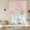 Dusty Rose, Mauve, Champagne, Cream, variant on Blue Bow Tie Up Curtains for Windows, Adjustable Balloon Window Shades, Farmhouse Roses Floral Stripes Rustic Modern Kitchen Window Treatments Farmhouse Short Curtains with Rod Pocket 42"x45"