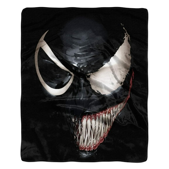 Marvel Comics Venom Symbiote All Smiles Spider-Man Throw Blanket 46"x60" Soft Fleece Throw Blanket for Bed Couch