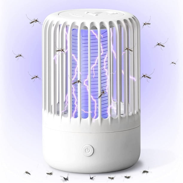 Lámpara repelente de mosquitos, dispositivo recargable para matar mosquitos, mata mosquitos eléctrico para interiores, potentes mosquitos USB para interiores y exteriores TUNC Sencillez