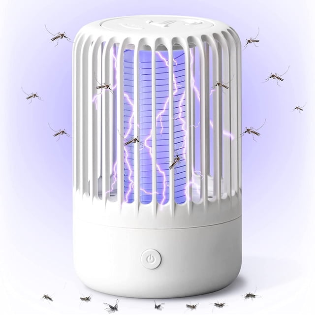 Lámpara repelente de mosquitos, dispositivo recargable para matar mosquitos, mata mosquitos eléctrico para interiores, potentes mosquitos USB para interiores y exteriores TUNC Sencillez