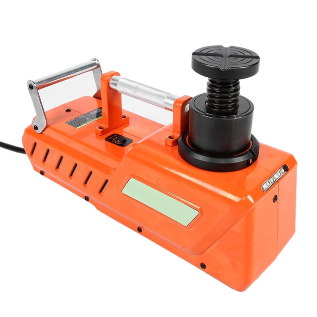 Juego de elevación hidráulica para coche, gato eléctrico de suelo DC12V 15T, color naranja, para cambio de neumáticos, furgoneta, camión, SUV