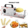 thumbnail image 6 of Commercial Tornado Potato Spiralizer, Electric Stainless Steel Potato Cutter, for Curly Fries Twists, Radish Cucumber Hot Dogs, 6 of 8