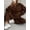 Coffee-colored, variant on Women'S Oversized Sweatshirt & Joggers Set Cozy Cable Knit Loungewear, Trendy Winter Christmas Outfit Long Pants And Long-Sleeved Home Wear Set White S