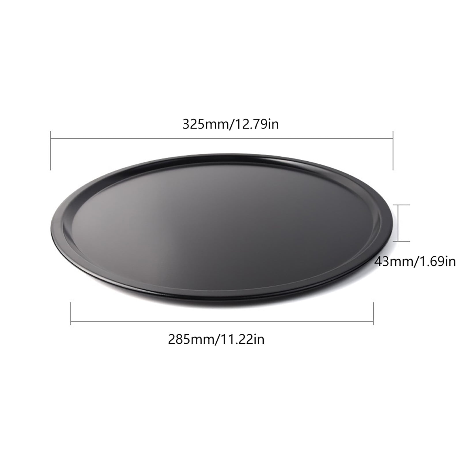 Tanjnj Clearance Pizza Pan, 12 Inch Round Baking Pan Pizza Serving Tray with Stainless Steel Core & Non-stick Coating, for Home Restaurant Party, Non-Toxic & Sturdy Oven Safe & Anti-melt