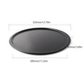 thumbnail image 4 of 13 Inch Durable Steel Pizza Pan,Non-Stick Coating,Serving Tray,Heavy Duty Round Baking Tray for Oven Use,Round Steel Pizza Baking Pan for Home Restaurant Party,Dishwasher Safe,Black,11.22x1.69x12.79", 4 of 6