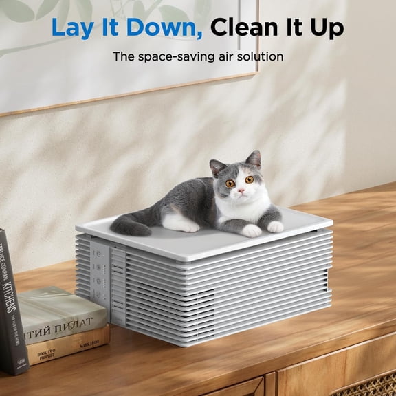 Air Purifiers for Home Large Room Up to 1300 Ft²,  HEPA Air Purifier for Home Pets with Washable Pre-Filter, Fragrance, Air Cleaner for Pet Hair Odor in Bedroom, Dorm Room, Office, White