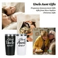 thumbnail image 2 of Gingprous Best Aunt and Uncle Ever , 20 oz Insulated Stainless Steel Tumbler Set, Vacuum Insulated Tumblers Christmas Birthday Gifts (Black & White), 2 of 8
