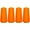 NEON ORANGE, variant on Threadart Polyester Serger Thread - 2750 yds 40/2 - Neon Orange - 56 Colors Available - 4 Cone Bundle Pack
