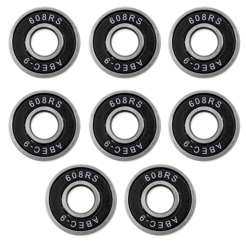 RS Pro Riders 8 X YELLOW ABEC 9 608 SKATE BEARINGS SKATEBOARD SCOOTER 8x22x7mm 