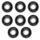 thumbnail image 1 of Rodamientos DYNWAVEMX Precision Abec 9 608 Rodamiento de Rueda Monopatín Patín de 8 Rodamientos Negro 28x8x7mm, 1 of 8