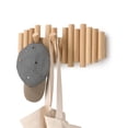 thumbnail image 1 of Umbra Picket Perchero de pared de madera, 1 of 9