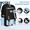 thumbnail image 3 of Gynky School Backpack for Teens Middle School Bookbag Fashion Student Bag Cute Aesthetic Teen Bookbag for  Women, 3 of 8