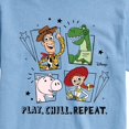 thumbnail image 2 of Toy Story - Play Chill Repeat - Men's Short Sleeve Graphic T-Shirt, 2 of 5