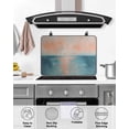 thumbnail image 5 of nqOlkjepod Large Induction Cooktop Protector Mat 36"x21", Turquoise Pink Ombre Stove Top Covers for Electric Stove, Vintage Gradient Abstract Aesthetic Stove Burner Cover Mats, Glass Top Stove Cover, 5 of 8