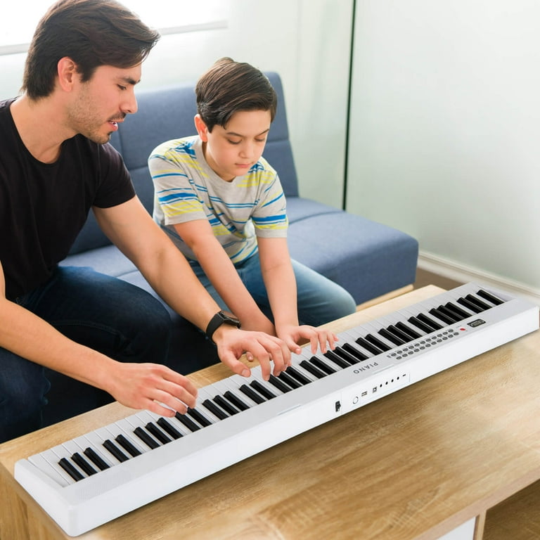 Costway 88 Key Folding Piano Keyboard with Wireless MIDI Dual