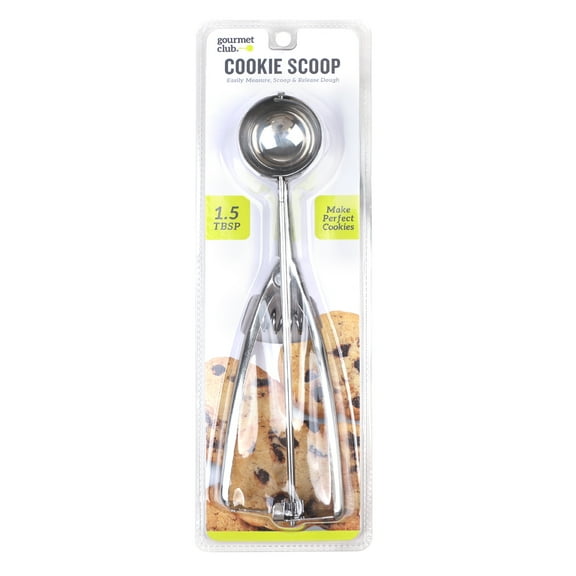 Gourmet Club Stainless Steel Cookie Scoop 1.5 Tbsp with Quick Release, Dishwasher Safe