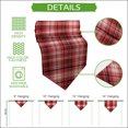 thumbnail image 5 of Red Black Buffalo Plaid Table Runner Linen Burlap Table Runner 72 Inches Long White Farmhouse Modern Striped Dresser Scarves for Kitchen Island Coffee Dining Room Party Wedding Holiday Decor 18"x72", 5 of 8