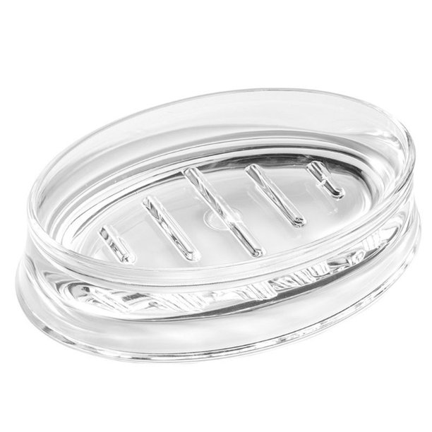 Clear Acrylic Soap Saver Bar Holder Soap Dish Tray for Bathroom Counter