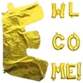 thumbnail image 4 of KAKOWELY 1 juego de globos de letras de bienvenida para decoración de fiesta escolar, globos de aluminio para regreso a clases, 4 of 4