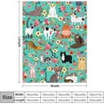 thumbnail image 2 of Cute Cat Blanket Kawaii Flannel Throw Blanket for Cat Lovers Kids Adults Gifts All Season 60"x50", 2 of 5
