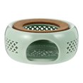 thumbnail image 1 of 1 Pc Exquisite Ceramic Teapot Warmer Household Tea Heating Tool (Light Green), 1 of 8