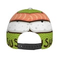 thumbnail image 6 of Fotbe Fresh Sushi Baseball Cap, Fresh Sushi Print Dad Hat,Outdoor Hat,Adjustable Sports Cap, Perfect For Activities, 6 of 9