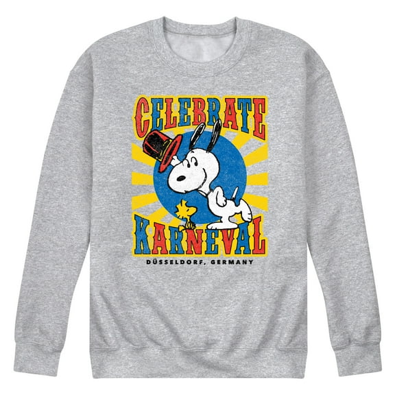 Peanuts - Snoopy Celebrate Karneval - Men's Crew Neck Fleece Pullover