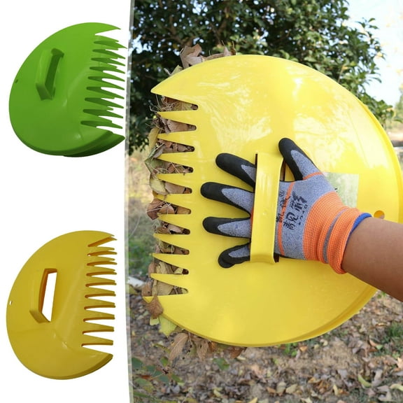 Nsxcdh Hand Leaf Rake,Lightweight Garden Yard Tool with Ergonomic Grip for Raking Leaves,Spreading Mulch,Gardening,Durable