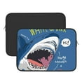 thumbnail image 3 of Bingfone Great White Shark Laptop Sleeve Case 15 Inch, 360° Protective Computer Carrying Bag, 3 of 9