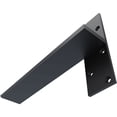 thumbnail image 6 of Ekena Millwork 2 1/2"W x 14"D Floating Steel Heavy Duty Wall Mount, Powder Coated Black, 6 of 10