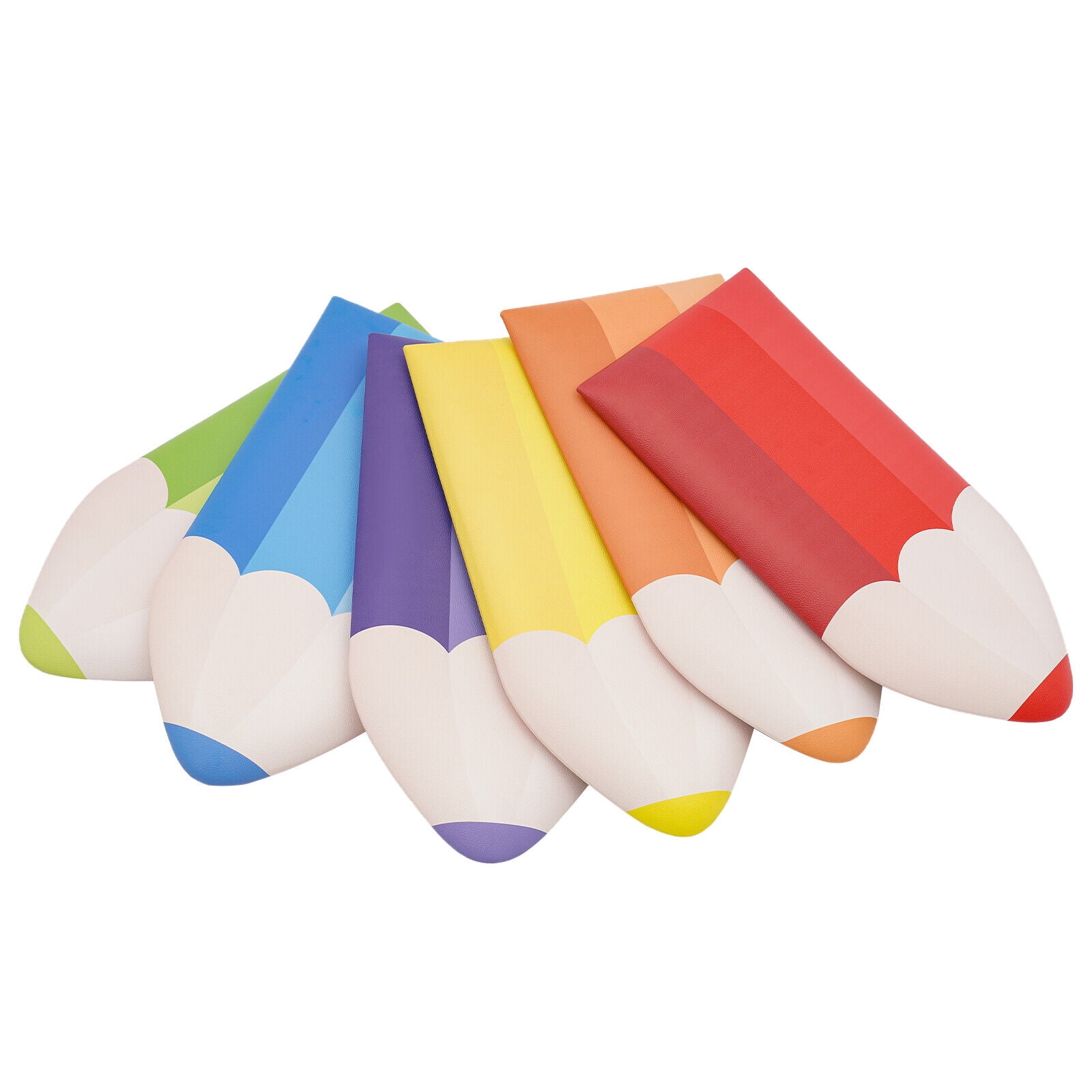 3D Pencil-Shaped Wall Padding Set – Child Safety Corner Guards, 6-Pack, Easy to Install, High-Impact Protection for Toddlers, Colorful and Fun Design for Home, Classroom, and Playrooms
