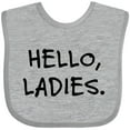 thumbnail image 3 of Inktastic Hello, Ladies Boys Baby Bib, 3 of 4