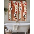 thumbnail image 4 of Red Crane Living Room Curtains 2 Panel, Vintage Elegant Spring Floral Botanical Cafe Window Treatment, Extra Long Farmhouse Bedroom Bathroom Kitchen Curtains Drapes 104"x72", 4 of 6