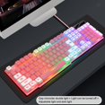thumbnail image 2 of Boc Computer Keyboard Anti-slip Mechanical Feel Waterproof Luminous Colorful Lamp Laptop Wired Gamer Mouse Computer Accessories, 2 of 10